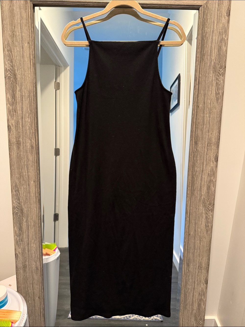 Old Navy Black Spaghetti-Strap Midi Dress